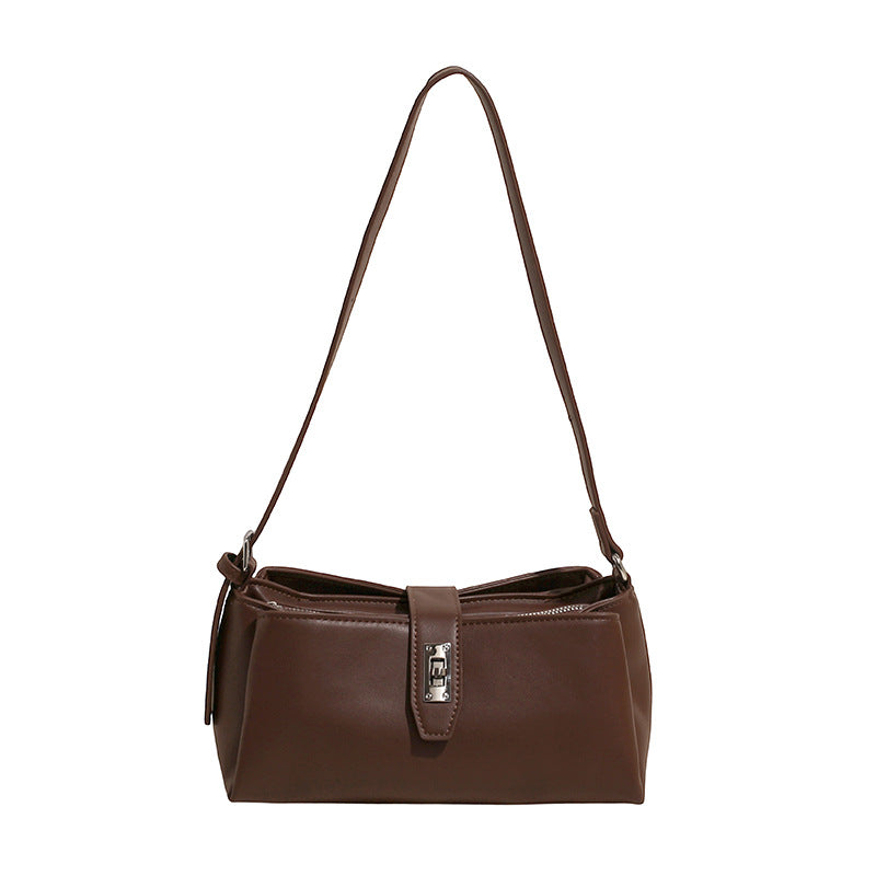 Simplicity Niche Female Summer Western Texture Leisure Underarm Bag