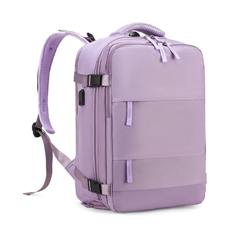 Women's & Men's Business Trip Large Space Computer Pocket College Spine Leisure Backpack