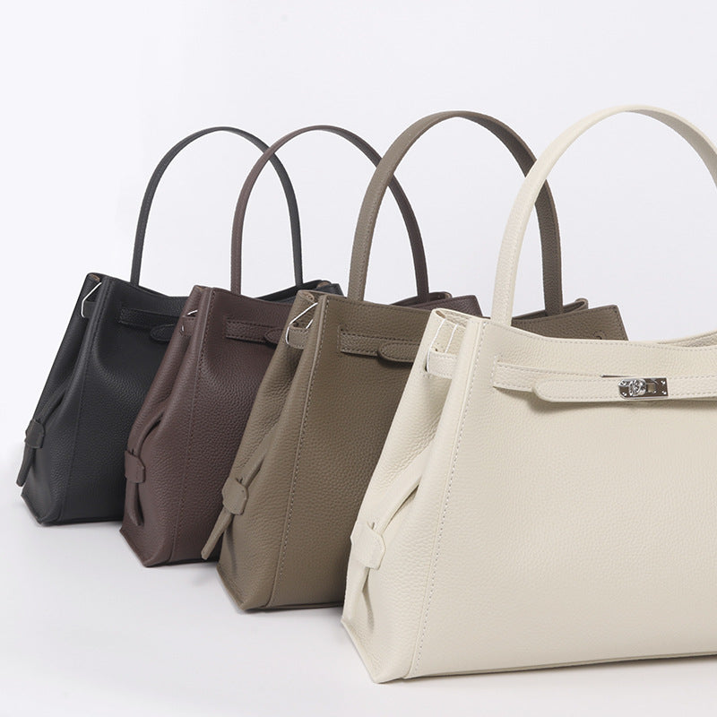 Women's Design Fashion High-grade Large Capacity Platinum Bucket Bags