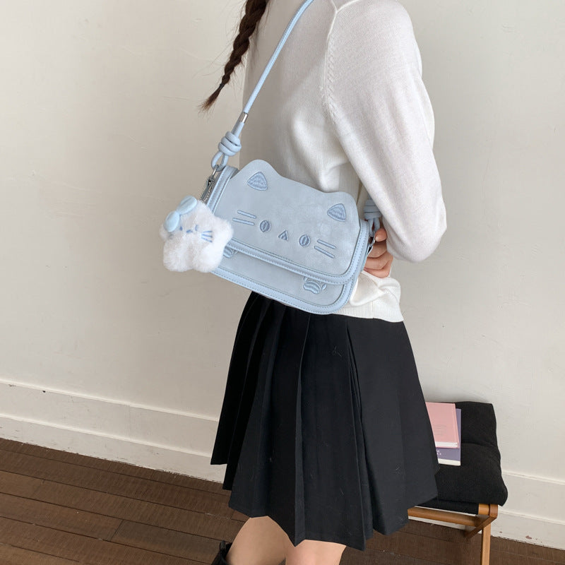 Women's Cartoon Cute Kitten Trendy Fashion Shopping Women's Messenger Bag