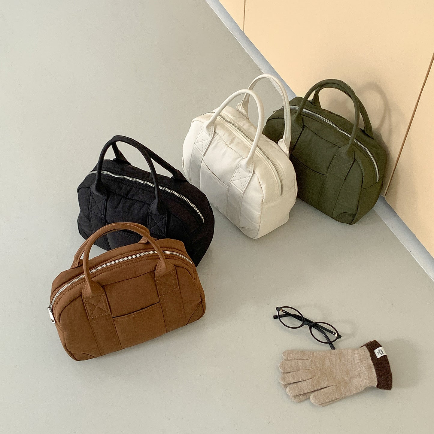 Women's Nylon Boston Fashion Commuter Bowling Lightweight Large Women's Handbag
