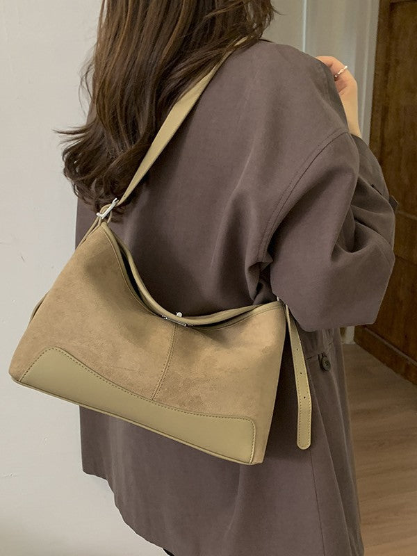 Korean Style Fashion Suede Graceful Commuter Women's Messenger Bag