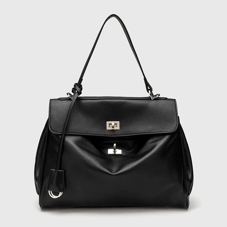 With Gift Box First Layer Calfskin Callie Underarm Large Women's Shoulder Bag