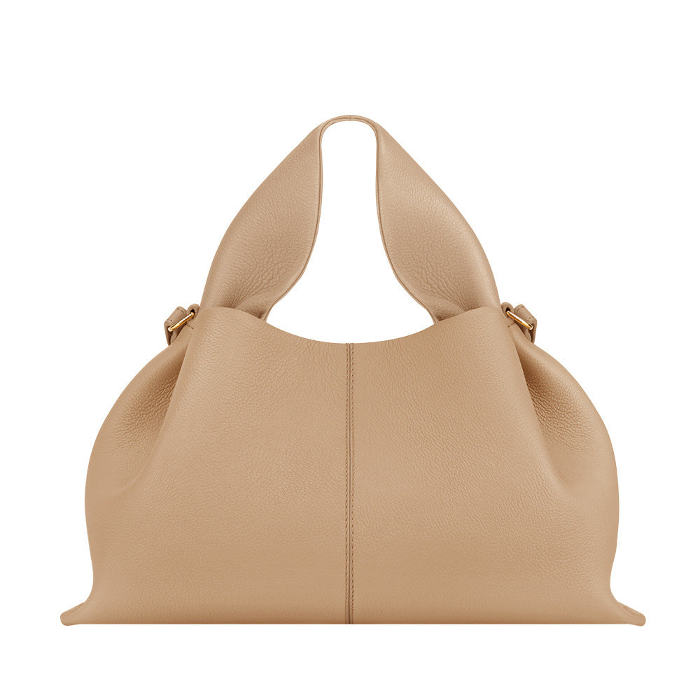 Women's Cloud Genuine Leather French Niche Dumpling Bags