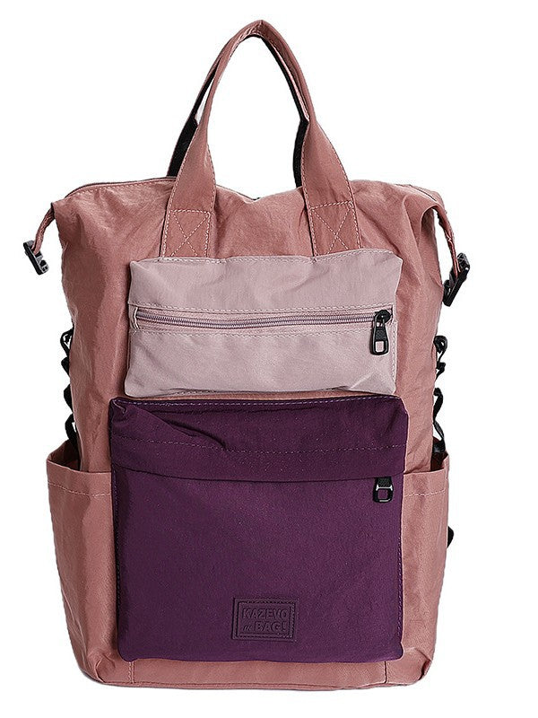 Women's Korean Style Good-looking Niche Contrast Color Atmosphere Lightweight Commuter Backpacks