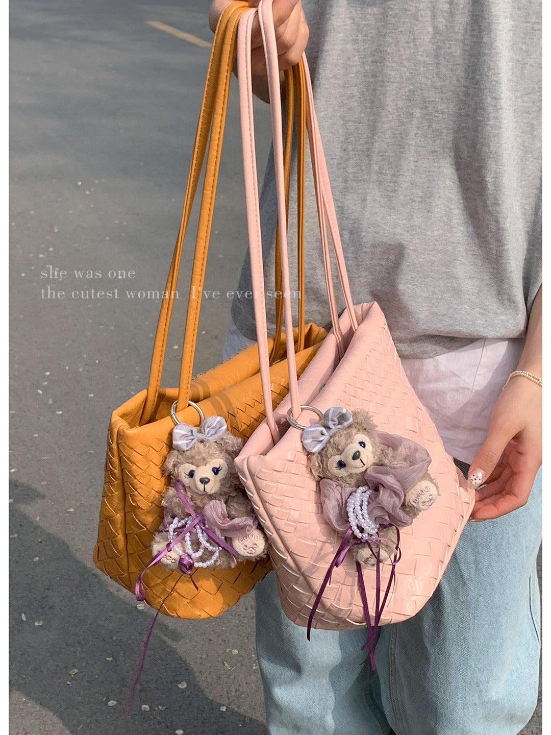 Stylish Women's Niche Texture Simple Woven Underarm Bag