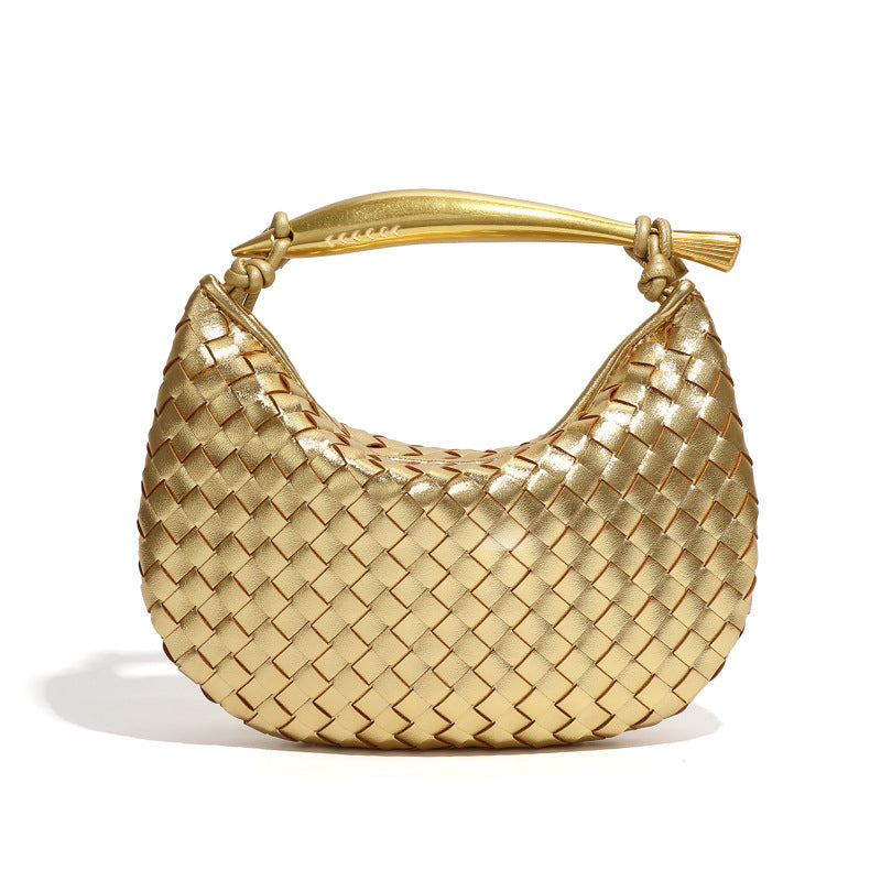 Sardine Woven Metal Underarm Portable Dumpling Women's Shoulder Bag