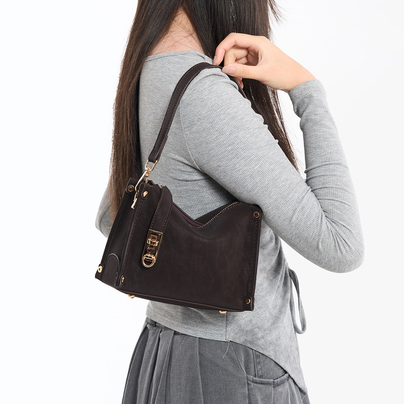 Retro Fashion Embroidery Thread Mini Advanced Women's Shoulder Bag