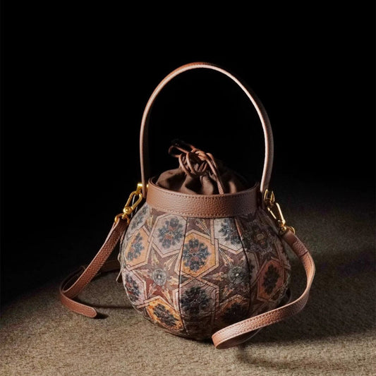 Fragrant Cloud Yarn Lantern National Hand Bucket Bags