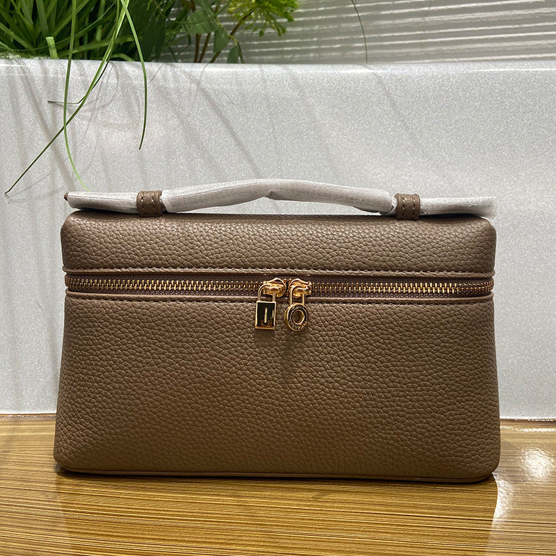 Italian Lunch Box Fashion Portable Litchi Women's Messenger Bag
