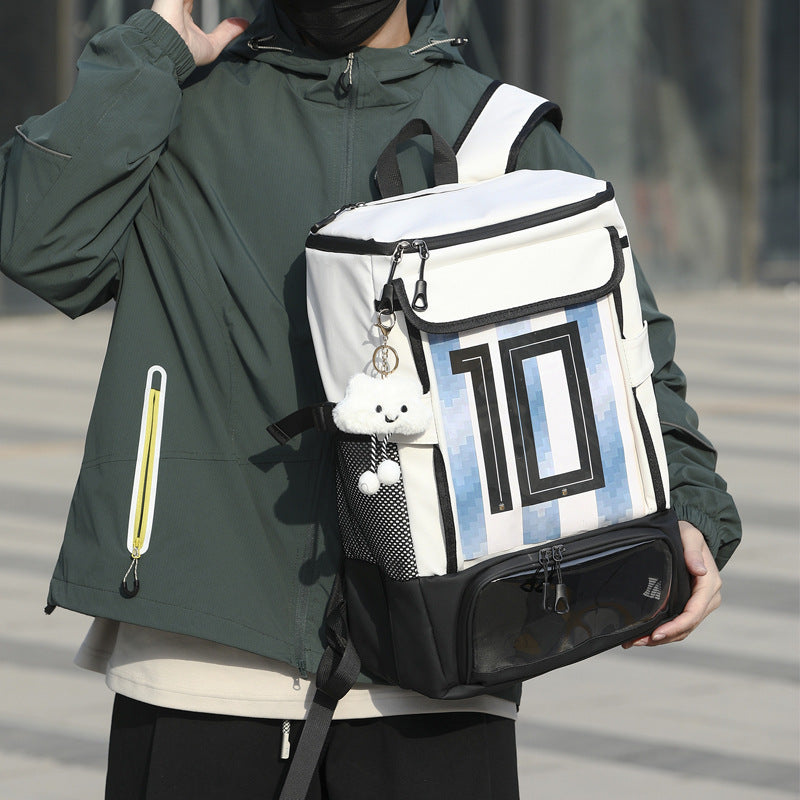 Leisure Fitness Football Business Trip Waterproof Simple Large Capacity Sports Backpack