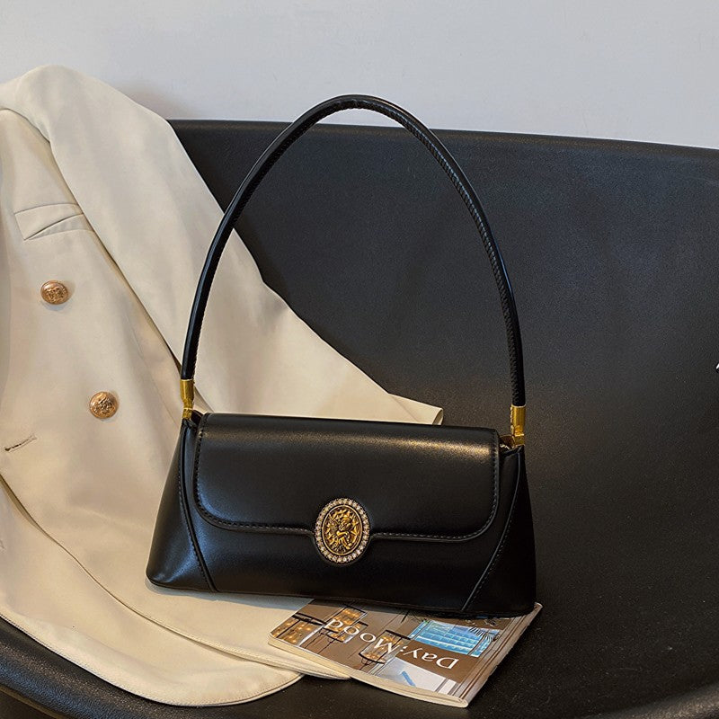 Women's Baguette Advanced Texture Underarm Retro Minority Women's Shoulder Bag