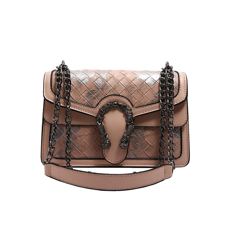 Classic Stylish Women's Fashion Embroidered Chain Women's Shoulder Bag