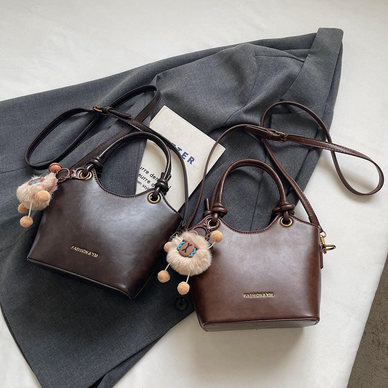 Women's High Sense Retro Winter Popular Texture Hand Cross Bags