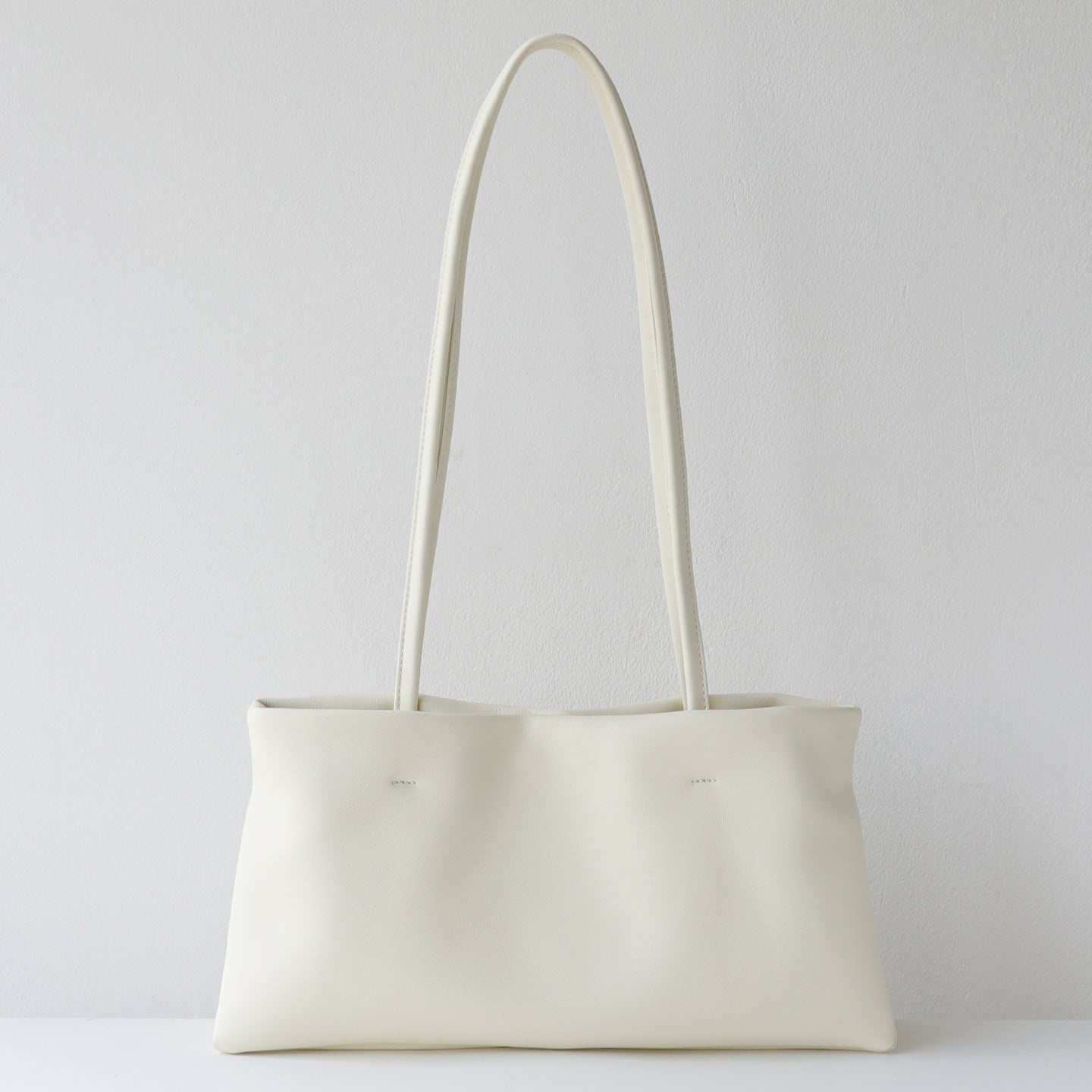 Women's Simple Style Soft First Layer Cowhide Underarm Bag