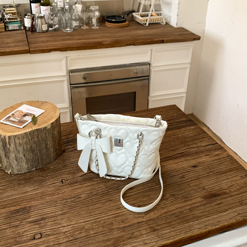 Women's Love Embroidery Thread Chain High Sense Light Luxury Women's Messenger Bag