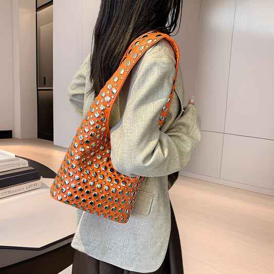 Women's Popular Korean Style Fashion Rivet Personality Bags
