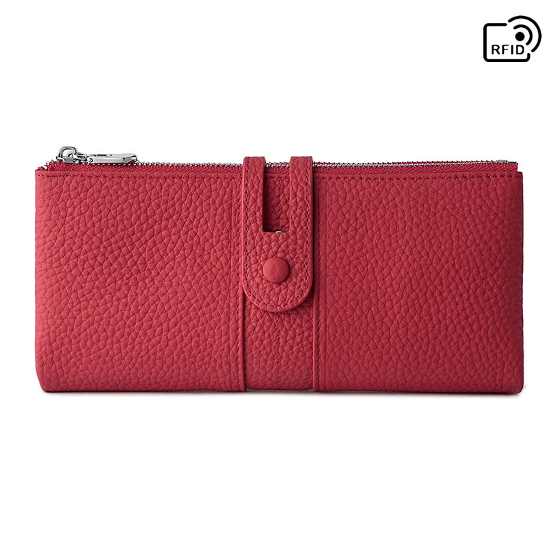 Versatile Glamorous Long Zipper Document Mobile Card Pack Card Sleeve
