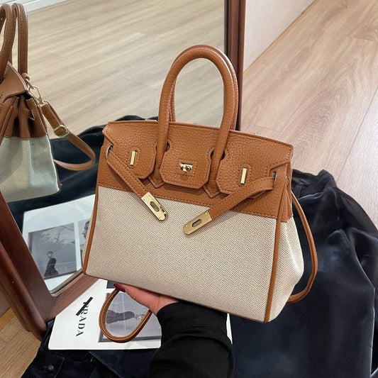 Women's Stylish Textured Kelly Popular Korean Portable Platinum Women's Shoulder Bag