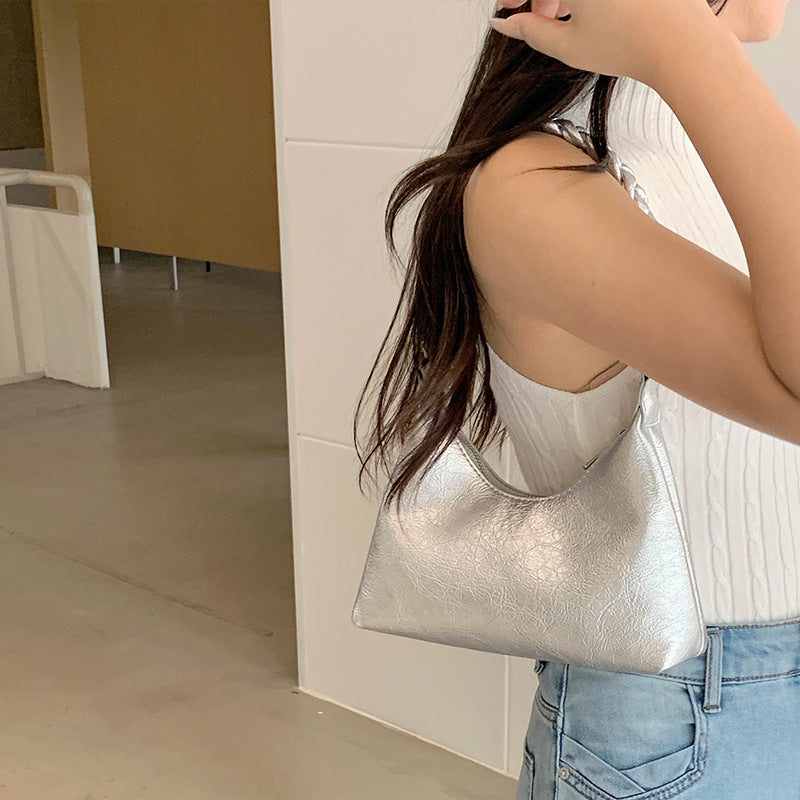 Women's Korean Dumpling Commuting Fashion Trendy Underarm Bag