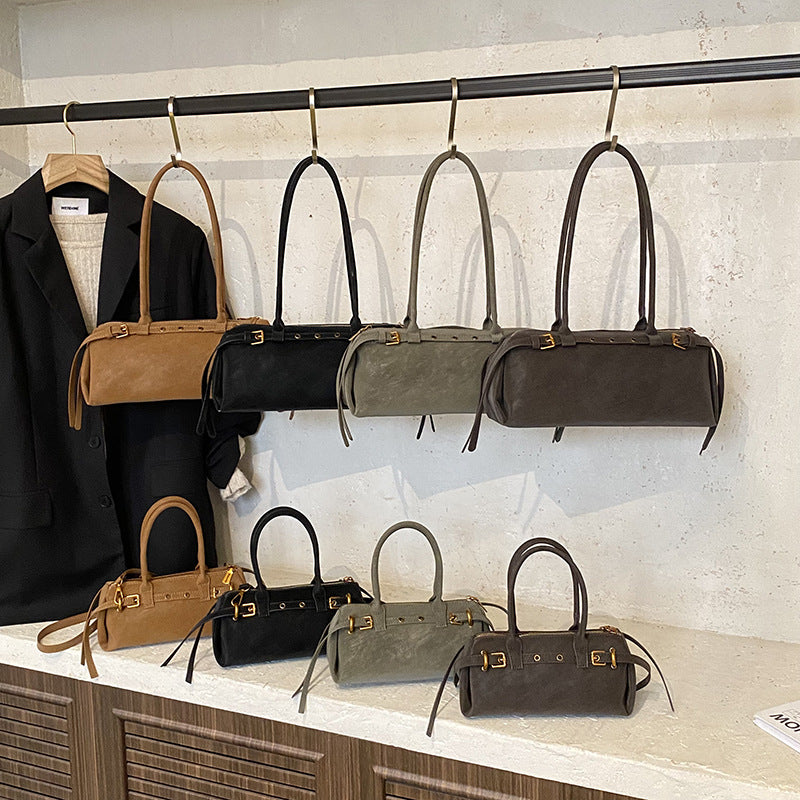 Style Retro Minority Portable Baguette Female Stylish Unique Bags