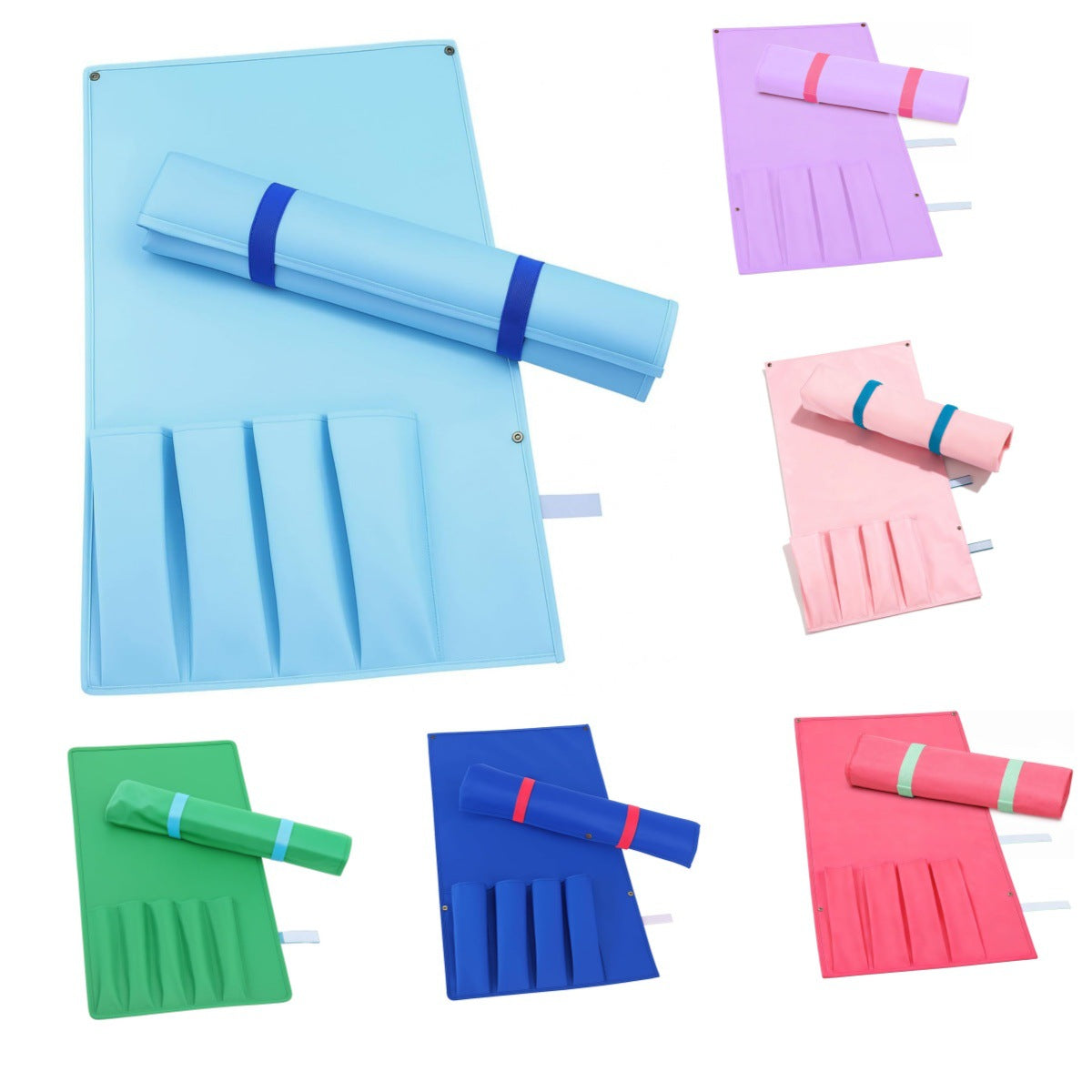 Mahjong Push Ruler Buggy Large Pocket Portable Bags