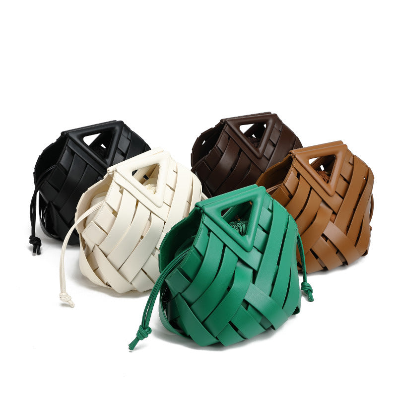Women's Inverted Triangle Knitting Large Capacity Combination Women's Handbag