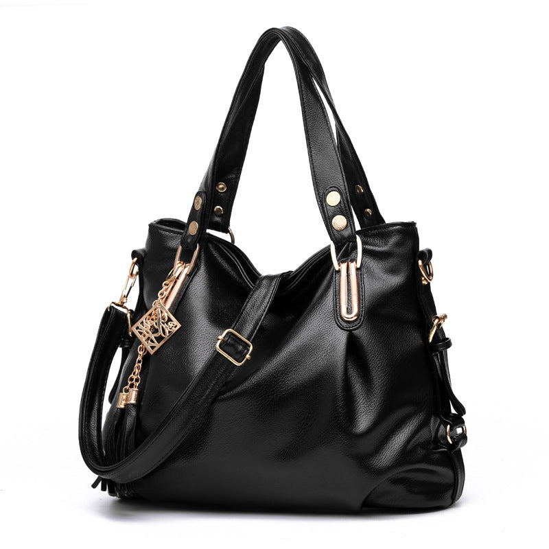 Large Capacity Soft Leather Fashion Mom Bags