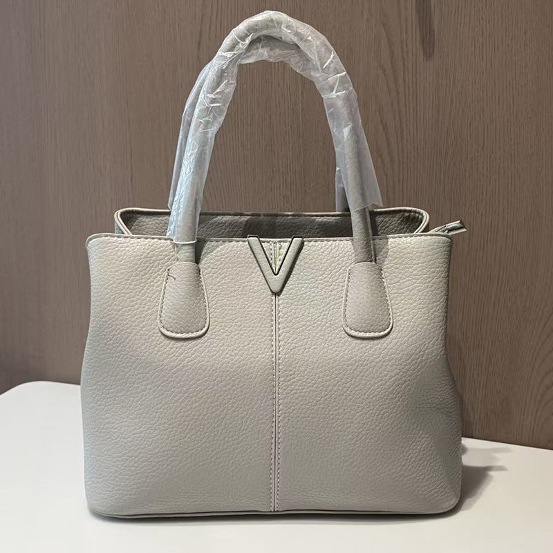Women's Fashion Litchi Pattern High Quality Large Women's Handbag