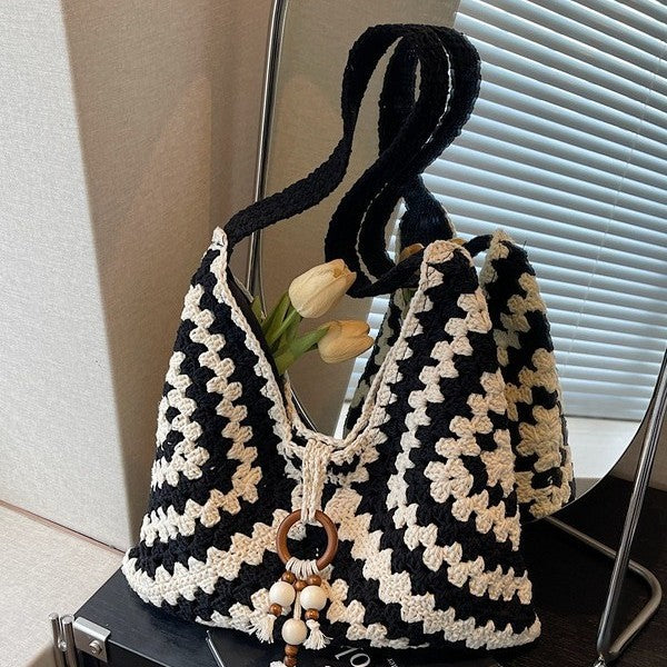 Bohemian Ethnic Style Cotton Thread Woven Female Bags