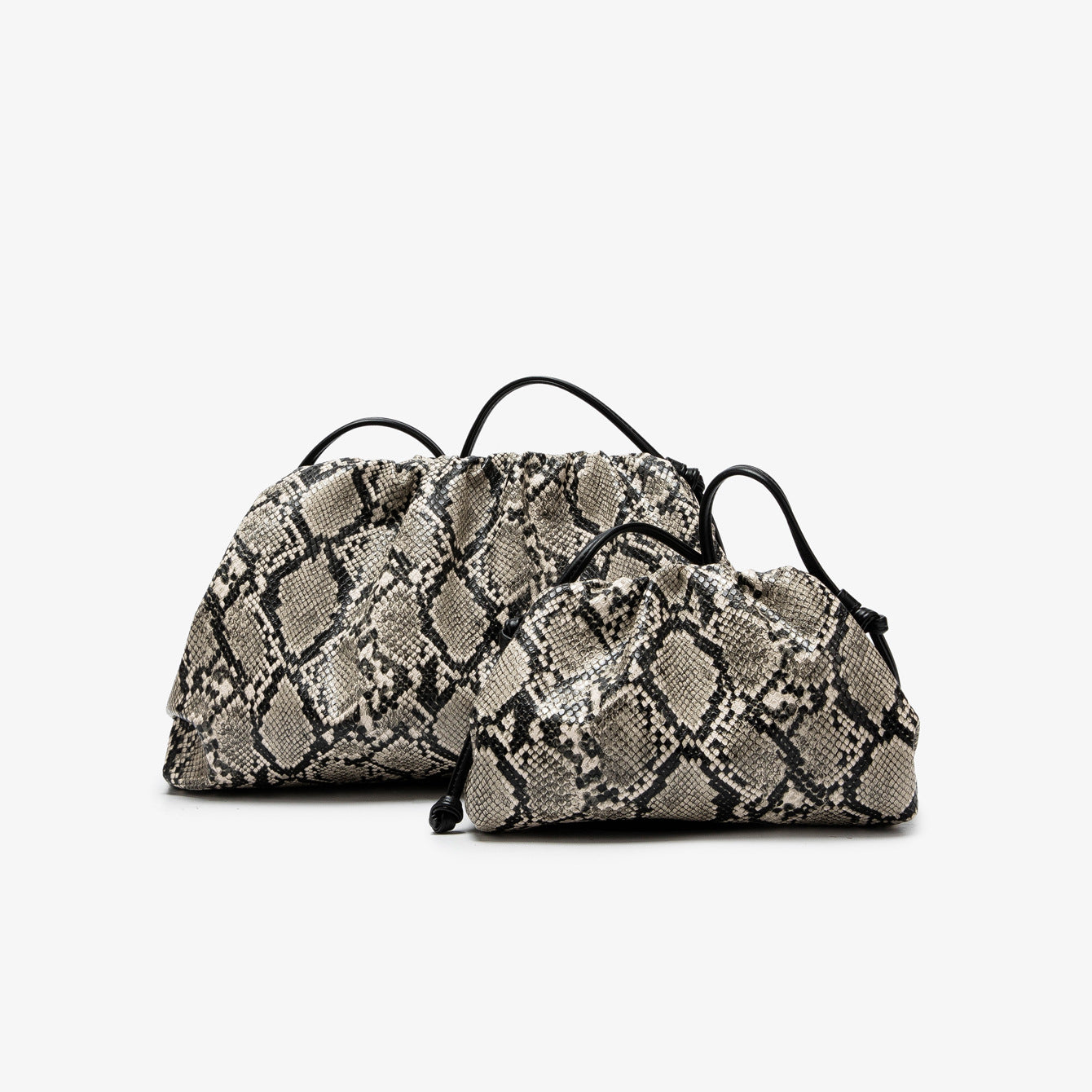 Beautiful Unique Women's Snakeskin Pattern Clip Women's Shoulder Bag
