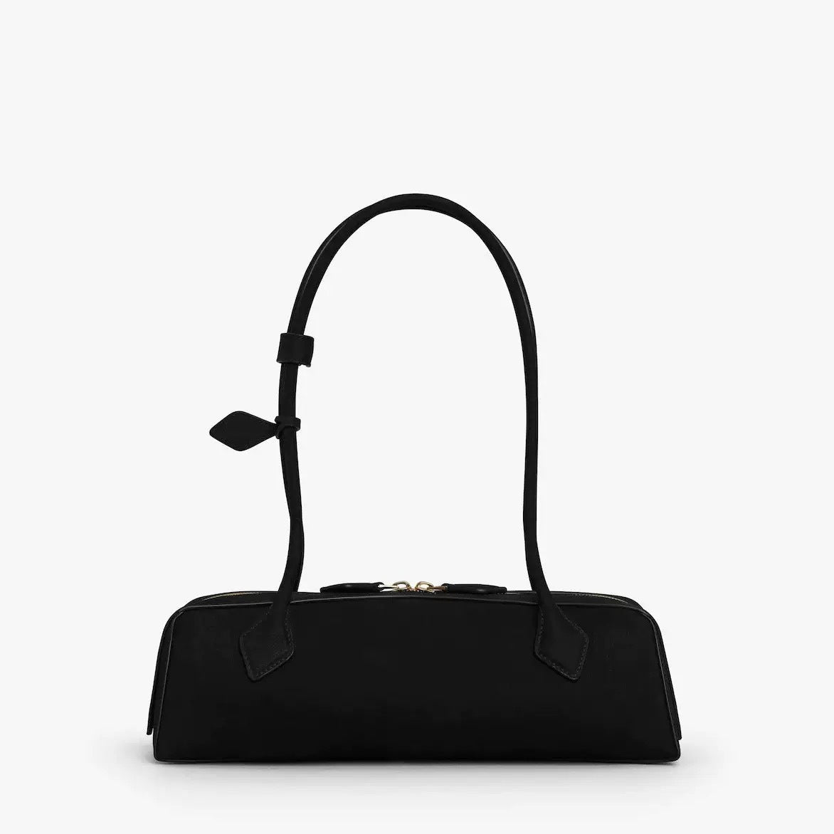 French Style Sausage Suede Frosted One Baguette High Underarm Bag