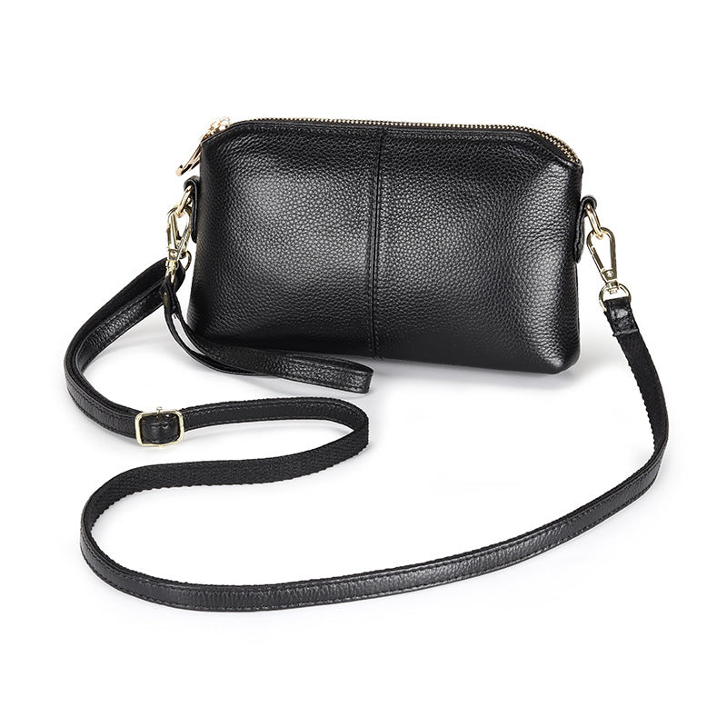 Women's Clutch Fashion Genuine Leather Korean Style Versatile Shoulder Bags