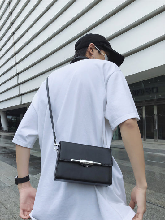 Men's & Women's High-grade Niche Design Korean Leather For Men's Messenger Bag