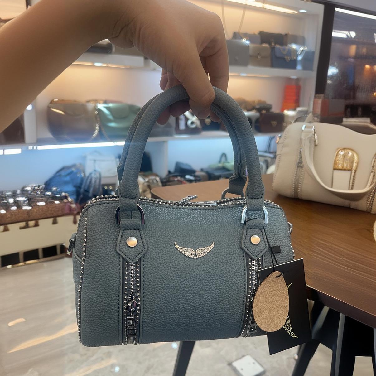 Fashion Lychee Pattern Cowhide Texture Hardware Bags