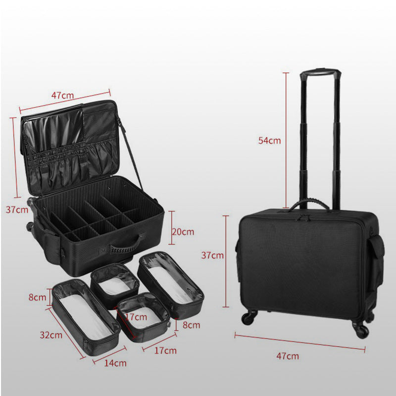 Women's Capacity Make Up Specialist Storage Manicure Makeup Bag