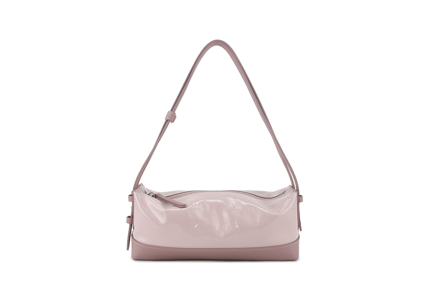 Minimalist Line Oil Wax Leather Double Bags