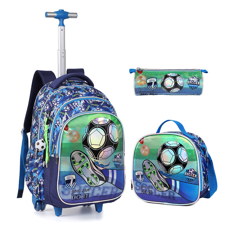 Children's Large Capacity Fashion Light Cartoon Expandable Backpacks