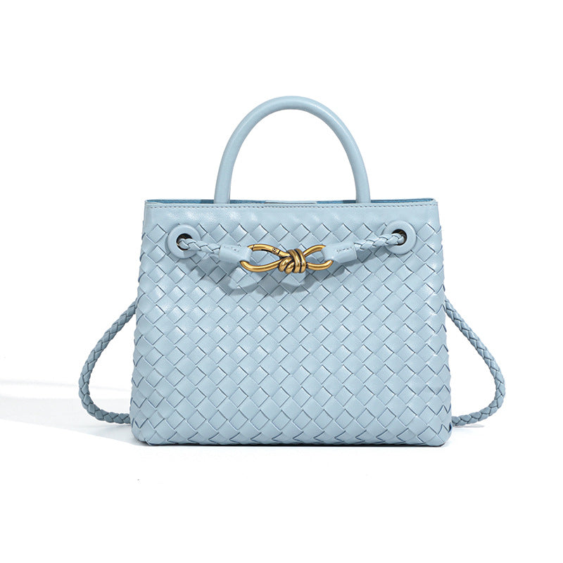 Women's Woven Large Capacity Underarm Retro Matte Bags