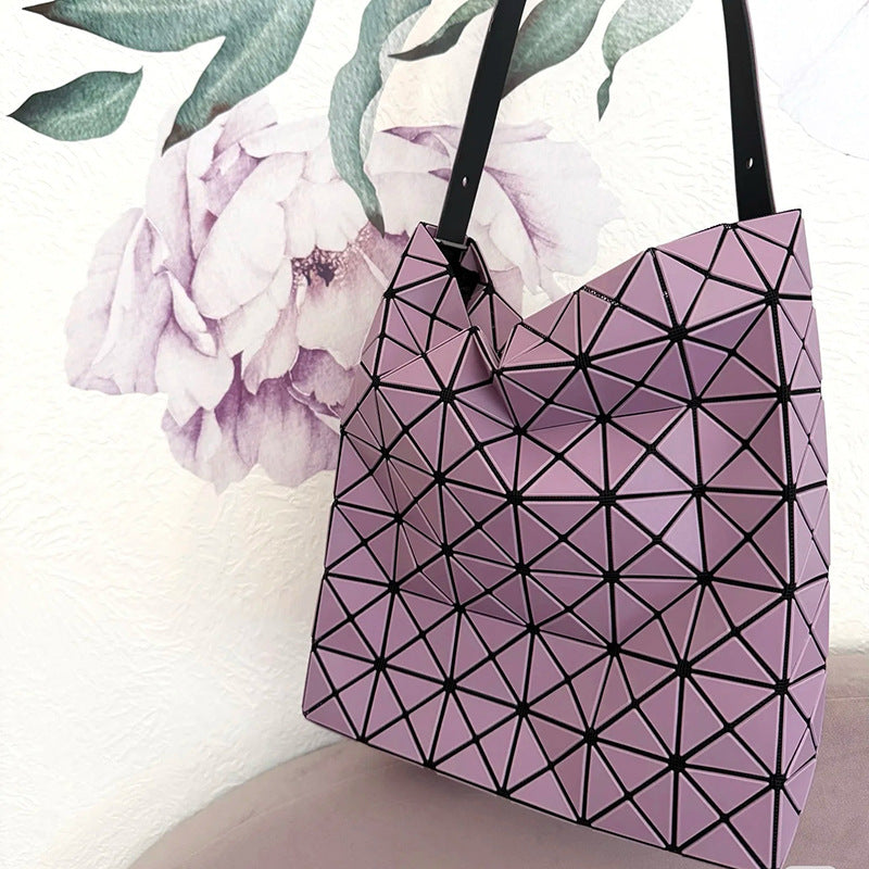 Women's Geometric Life Rhombus Moon Fashion Baguette Underarm Bag