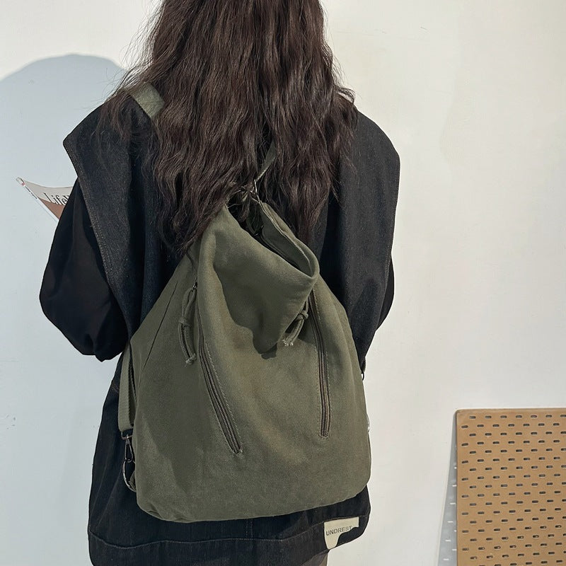 Durable Women's Canvas Large Capacity Commuter Tote Bag