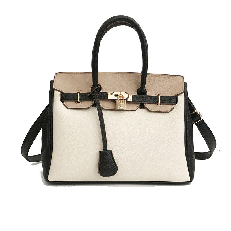 Women's Kelly Lychee Pattern Fashion Versatile Big Women's Shoulder Bag