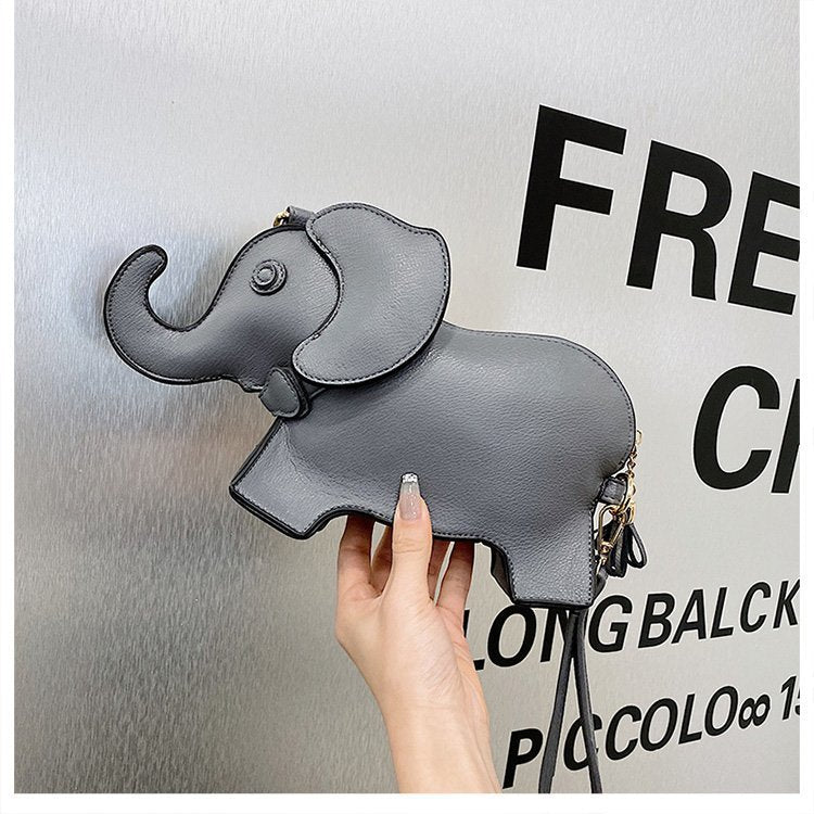 Funny Elephant Cartoon Young Shaped Mobile Women's Messenger Bag