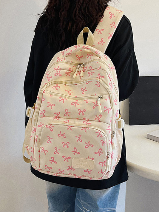 Three-piece Junior High College Large Capacity Women's Backpack