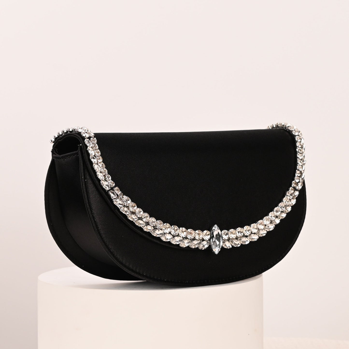 Women's French Fairy Saddle Satin Dinner Women's Shoulder Bag