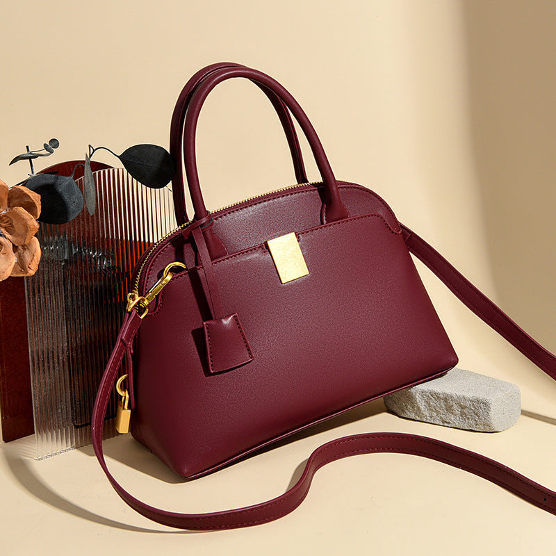 Women's Exquisite Cowhide Shell High-grade Genuine Leather Fashion Trendy Women's Handbag