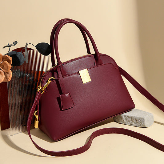 Women's Exquisite Cowhide Shell High-grade Genuine Leather Fashion Trendy Women's Handbag