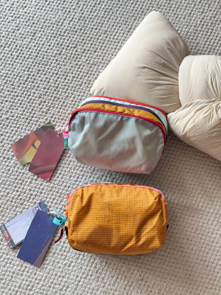 Alpaca Dopamine Color Outing Haversack Large Capacity Waterproof Nylon Wash Cosmetic Bags