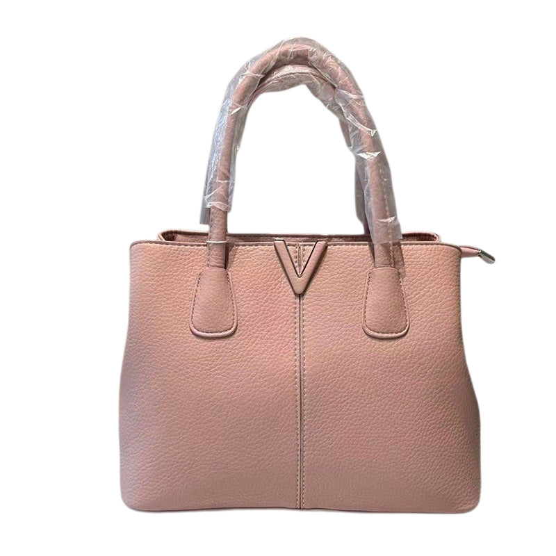 Women's Fashion Litchi Pattern High Quality Large Women's Handbag