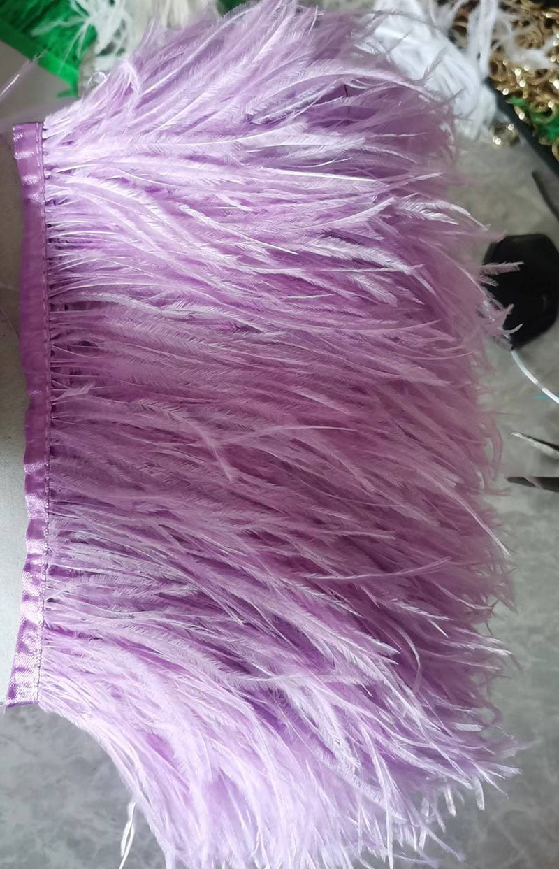 Fashion Tassel Ostrich Feather Dinner Catwalk Bags
